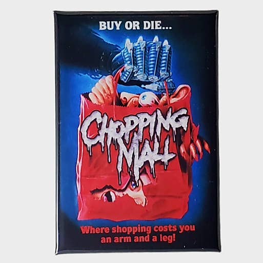 Ba Ba Buttons - Wholesale Magnet - CHOPPING MALL Movie Magnet, Button, Wholesale, Lot, DVD, VHS, MUNCHIES, GREMLINS