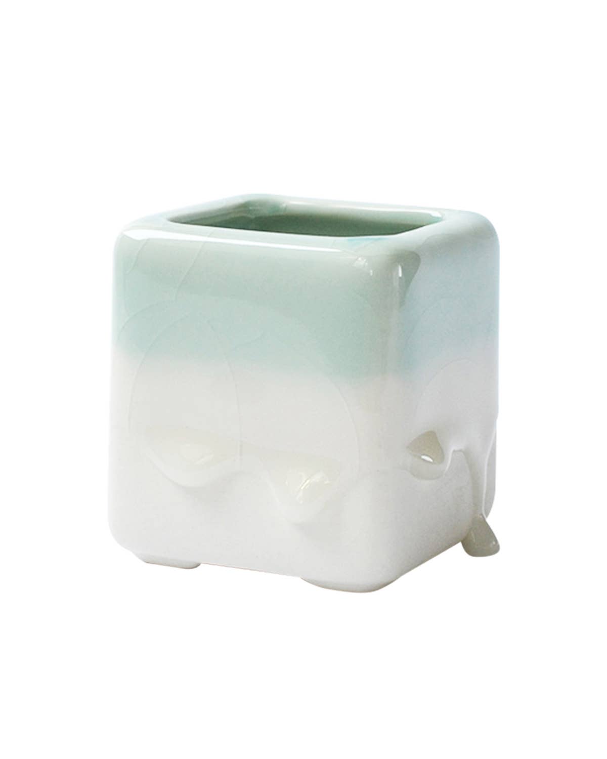 Springer Décor - Vendita all'ingrosso Vasi per piante - Vasi B quadrati smaltati gocciolanti8