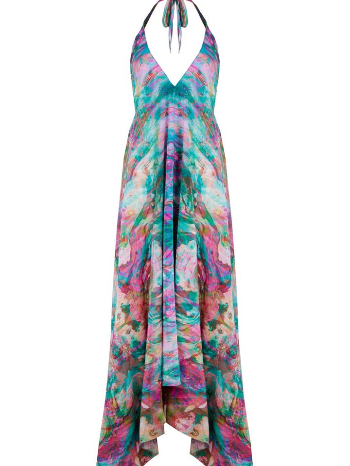 Sophia Alexia - Wholesale Dress - Women's - LIQUID RAINBOW SILK IBIZA DRESS11