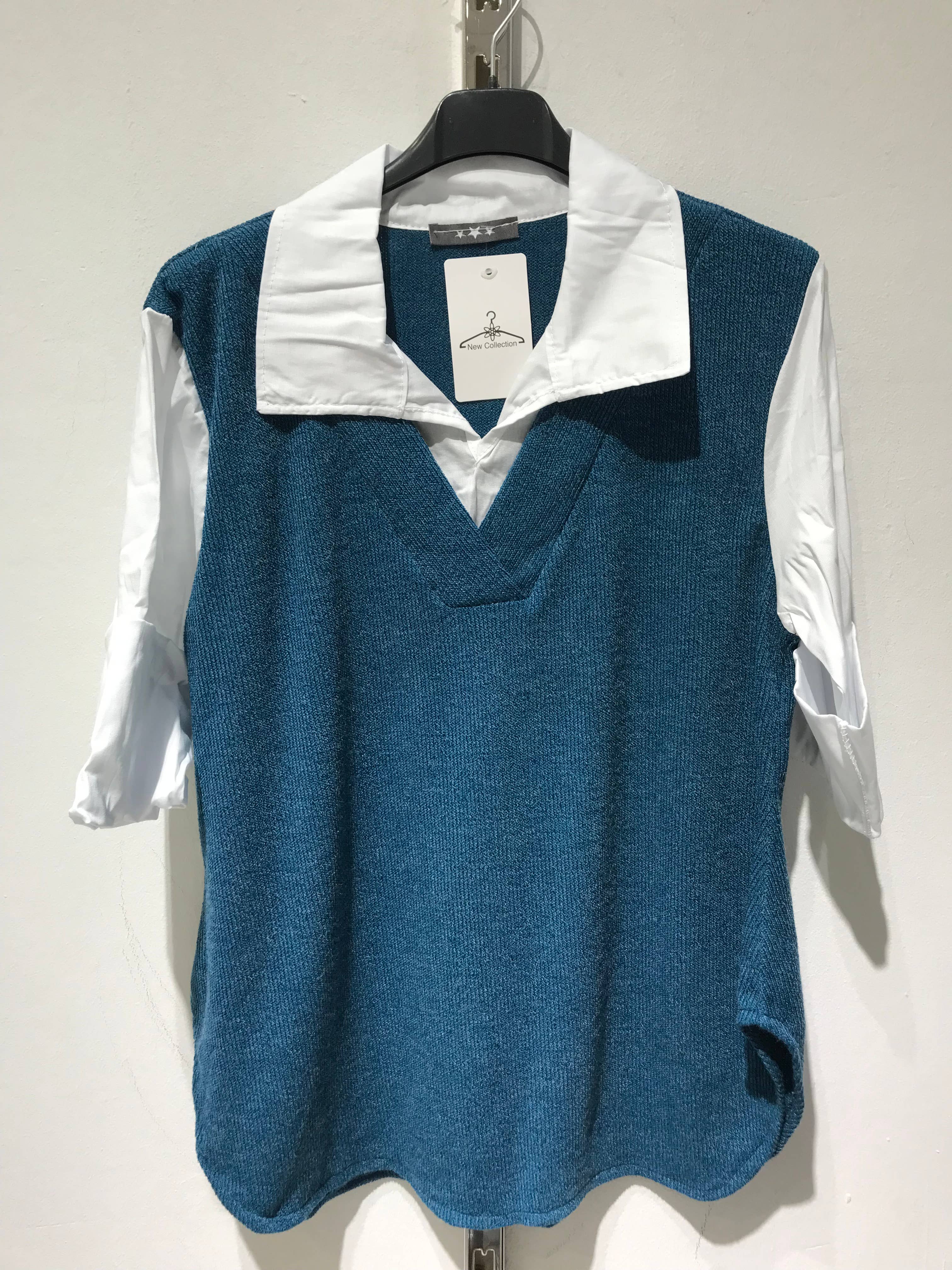 Only Yuan - Wholesale Blouse - Women's - ref13218 blouse with shirt collar4