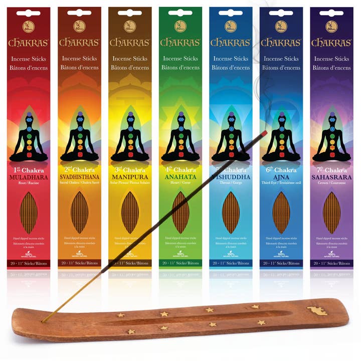 Encens naturel aux 7 chakras pour la vente par chakras incense