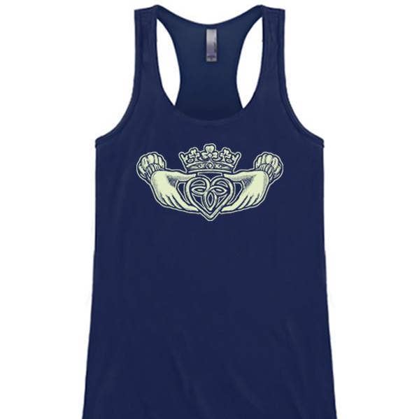 Top de Alças Feminino Claddagh - Fabricado nos EUA por atacado de Soulful Wear