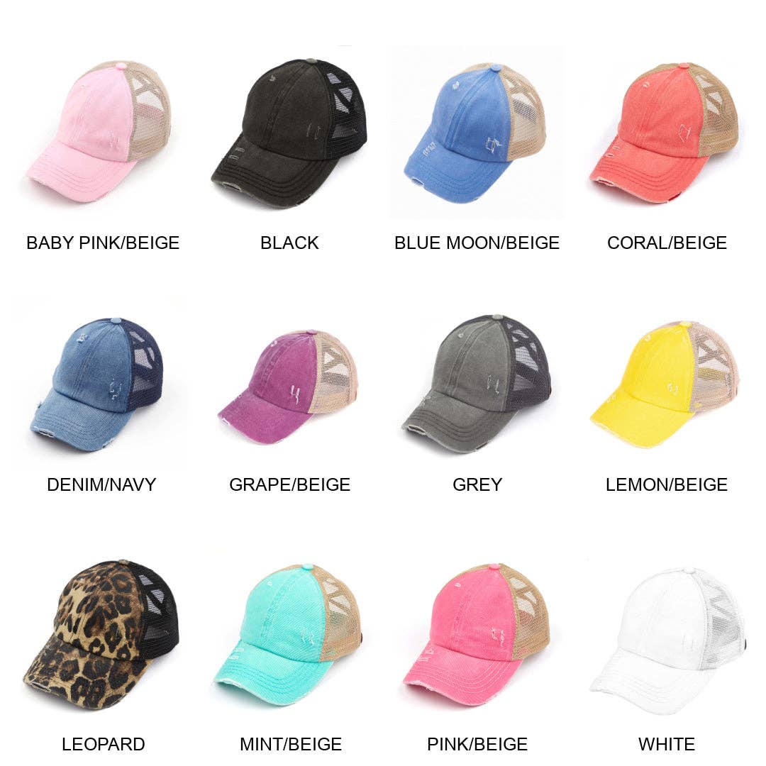 Truly Contagious - Wholesale Beanie - Kids - CC Kids Criss-Cross Pony Cap ( KIDS BT-780 )13