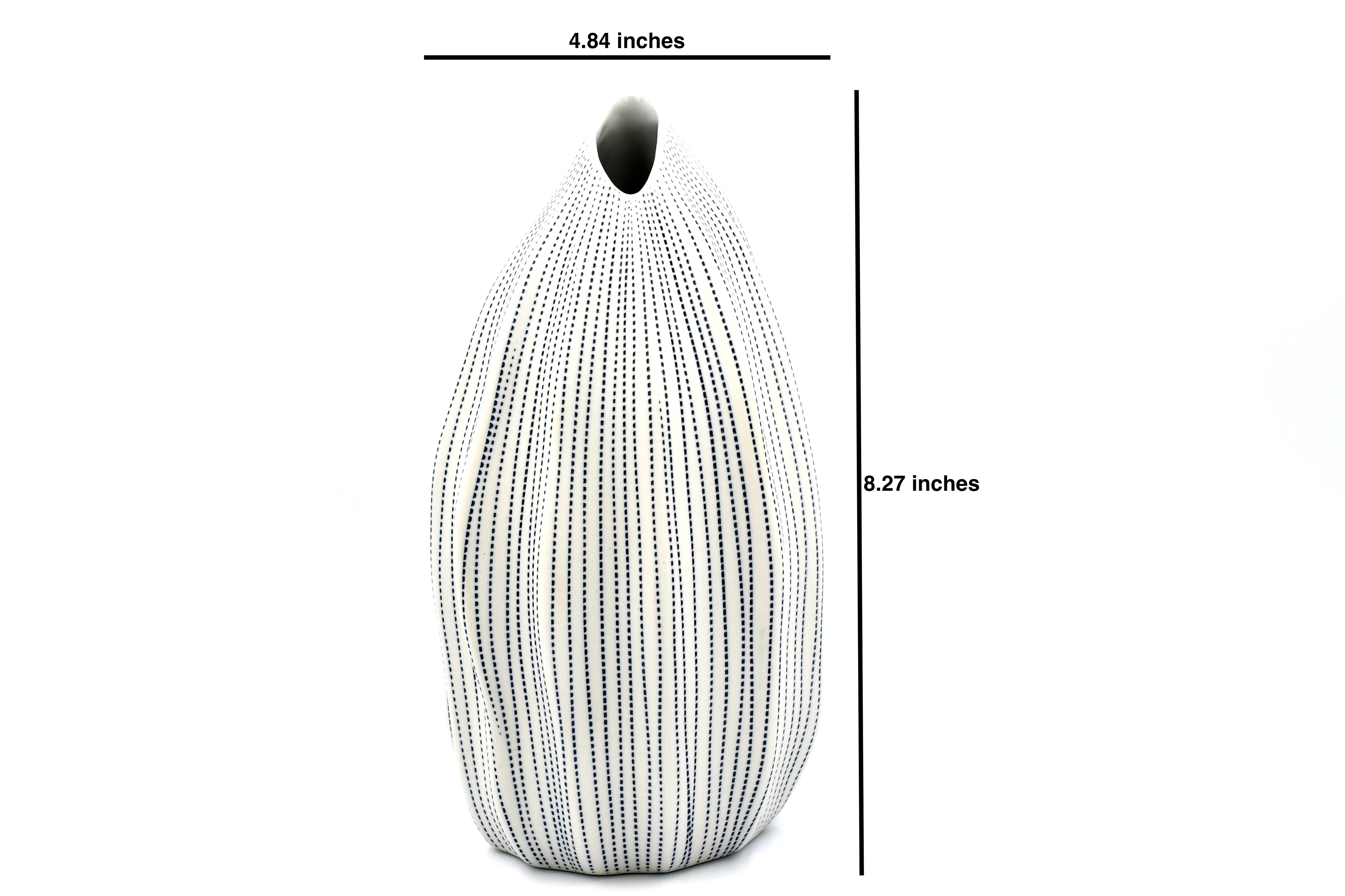 Art Floral Trading LLC - Wholesale Vase - 983W26 SEDA S-Handcrafted Porcelain Vase1