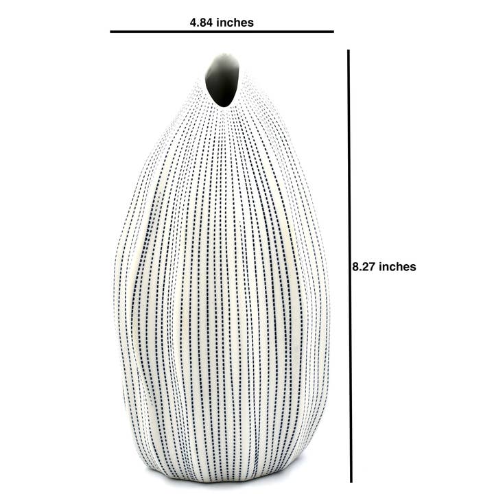 Art Floral Trading LLC - Wholesale Vase - 983W26 SEDA S-Handcrafted Porcelain Vase1