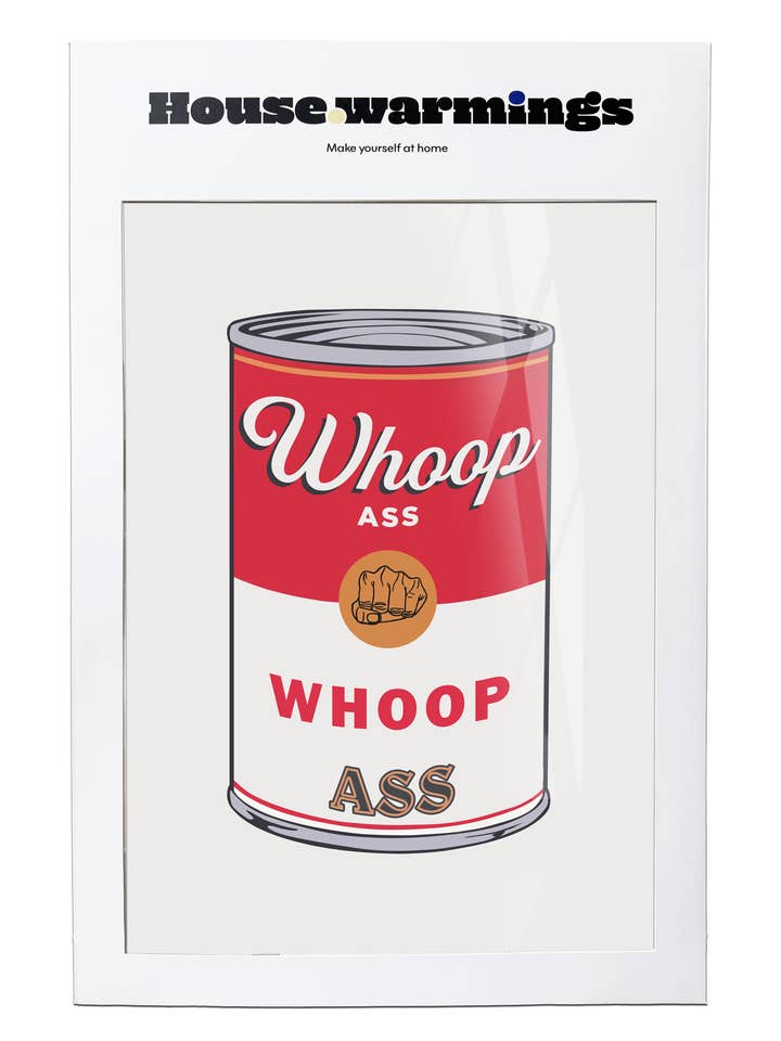 CAN OF WHOOP ASS Art Print - A4 Size for wholesale by House.warmings
