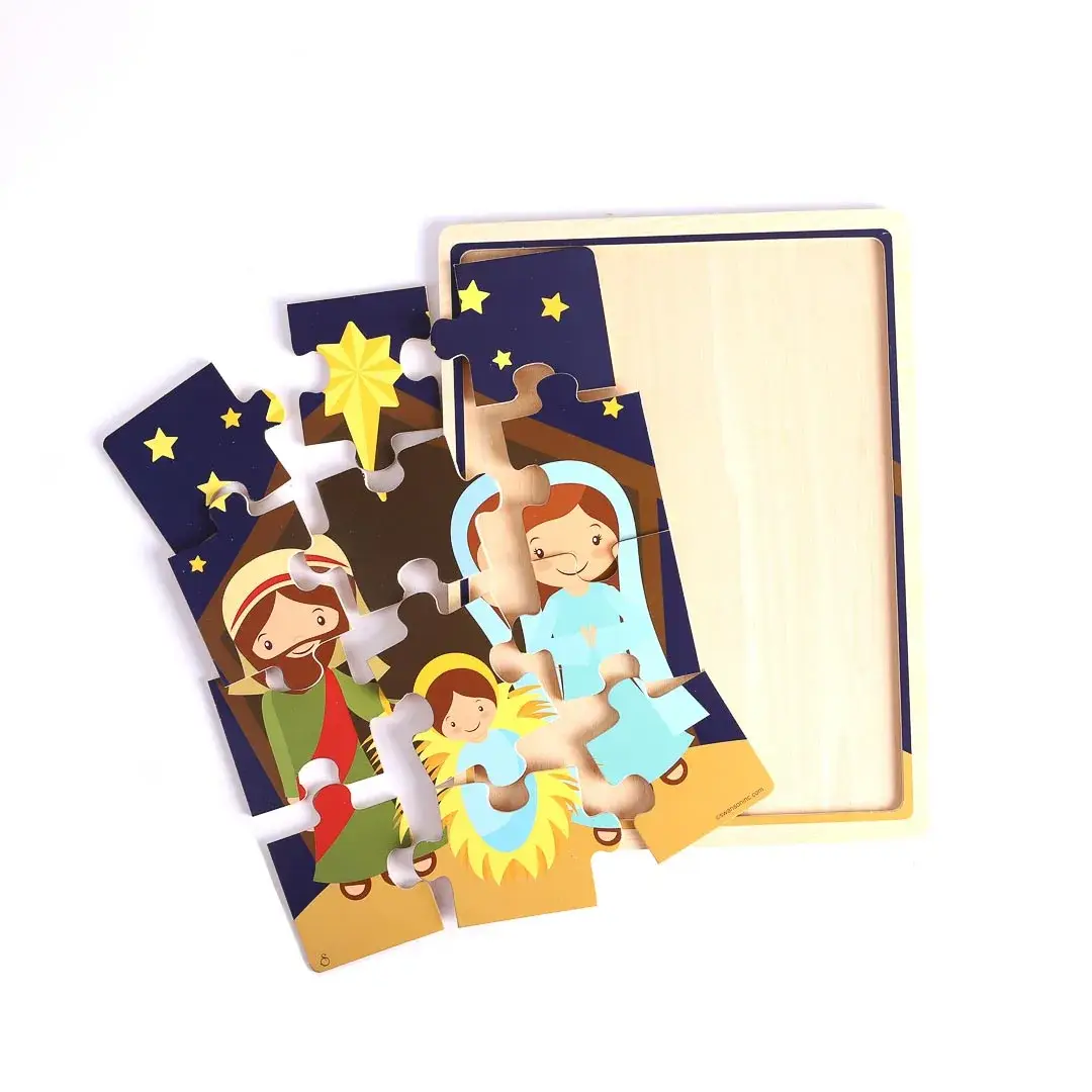 Swanson Christian Products - Wholesale Puzzle - Kids - Puzzle Wood Jigsaw Nativity1