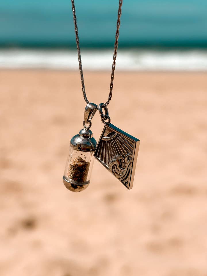 Laguna Beach Pendant Follow The Sun Necklace Silver for wholesale by Laguna Treasures