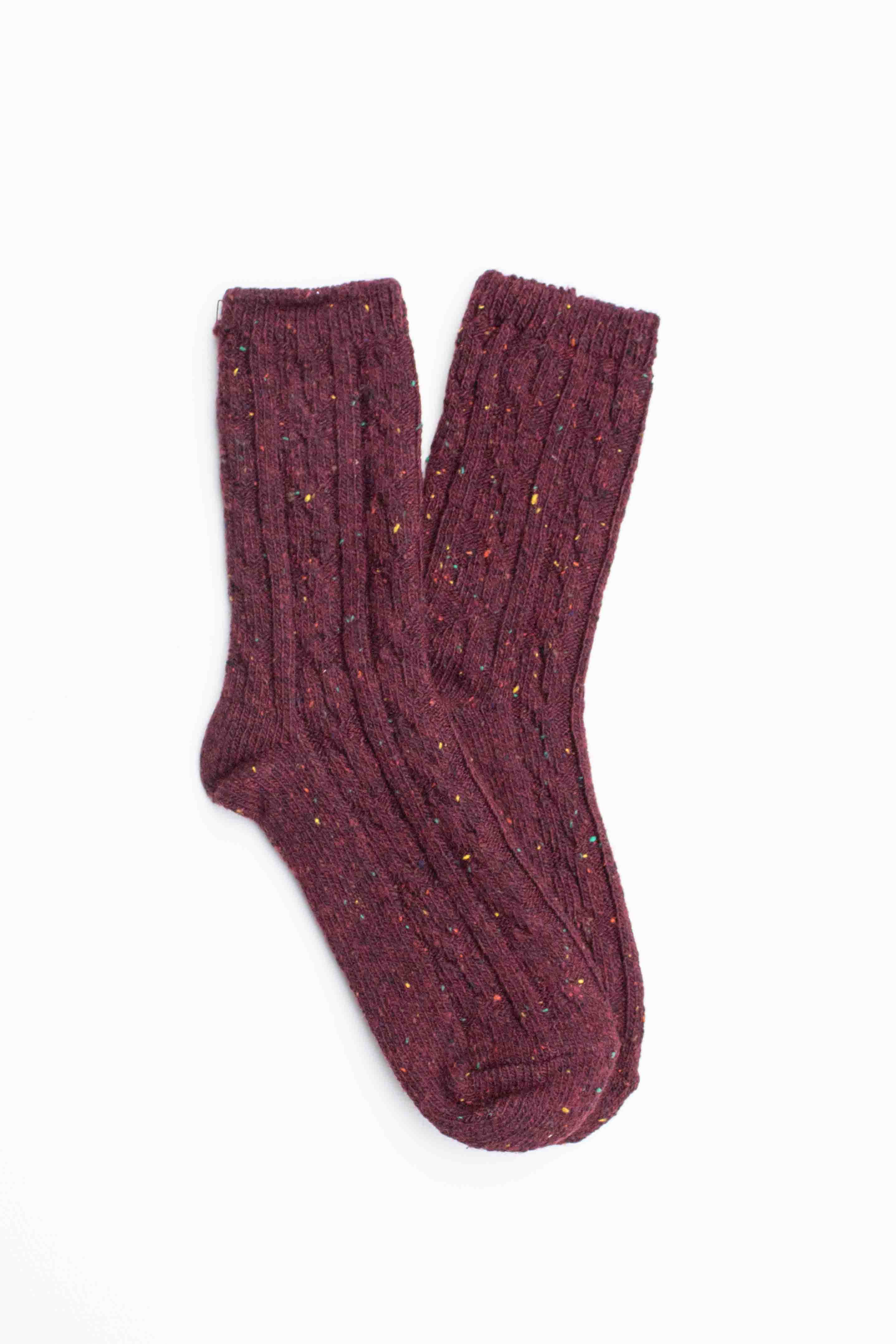 Tiepology - Wholesale Socks - Women's - Wool Blend Speckled Knit Socks3