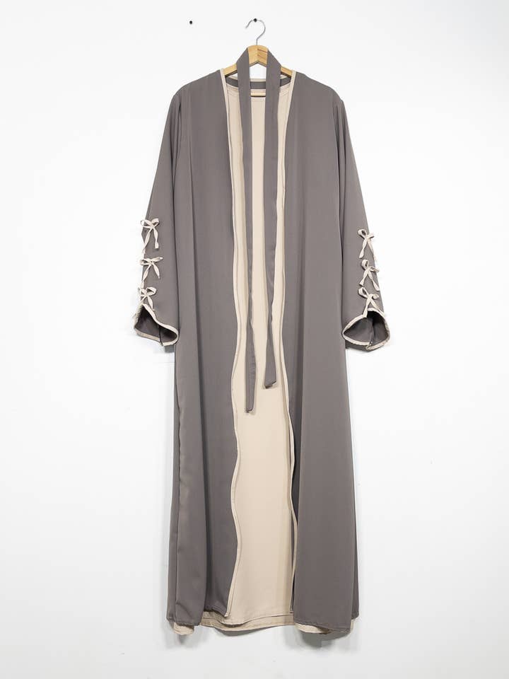 IDEAL OUTFIT - Wholesale Top & Pant Set (NOT Loungewear) - Women's - 2-piece abaya set EN2507+2353bpk in Medina silk