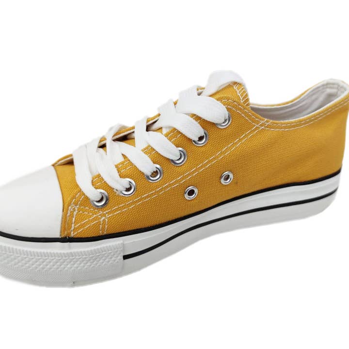 Baskets en toile pour femme · Moutarde (T.37-T.39 · T.41) pour la vente par BRANDELIA