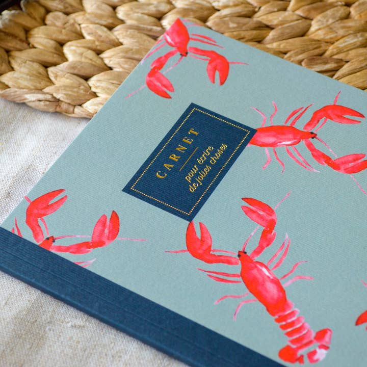 Bleu Coquille - Wholesale Notebook - Stationery A5 Notebook - Lobsters 🦞1