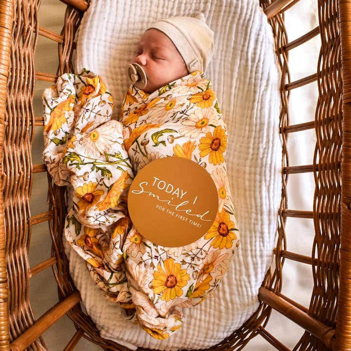 Swaddelfiltar Bambu Bomull - Daisy för wholesale av Zebra Babies