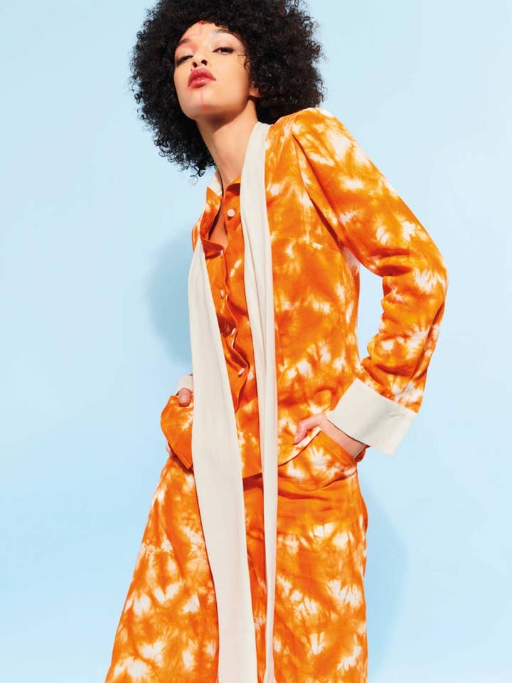 Ava ekologisk bomullsslips och färgämne för wholesale av Kalyca