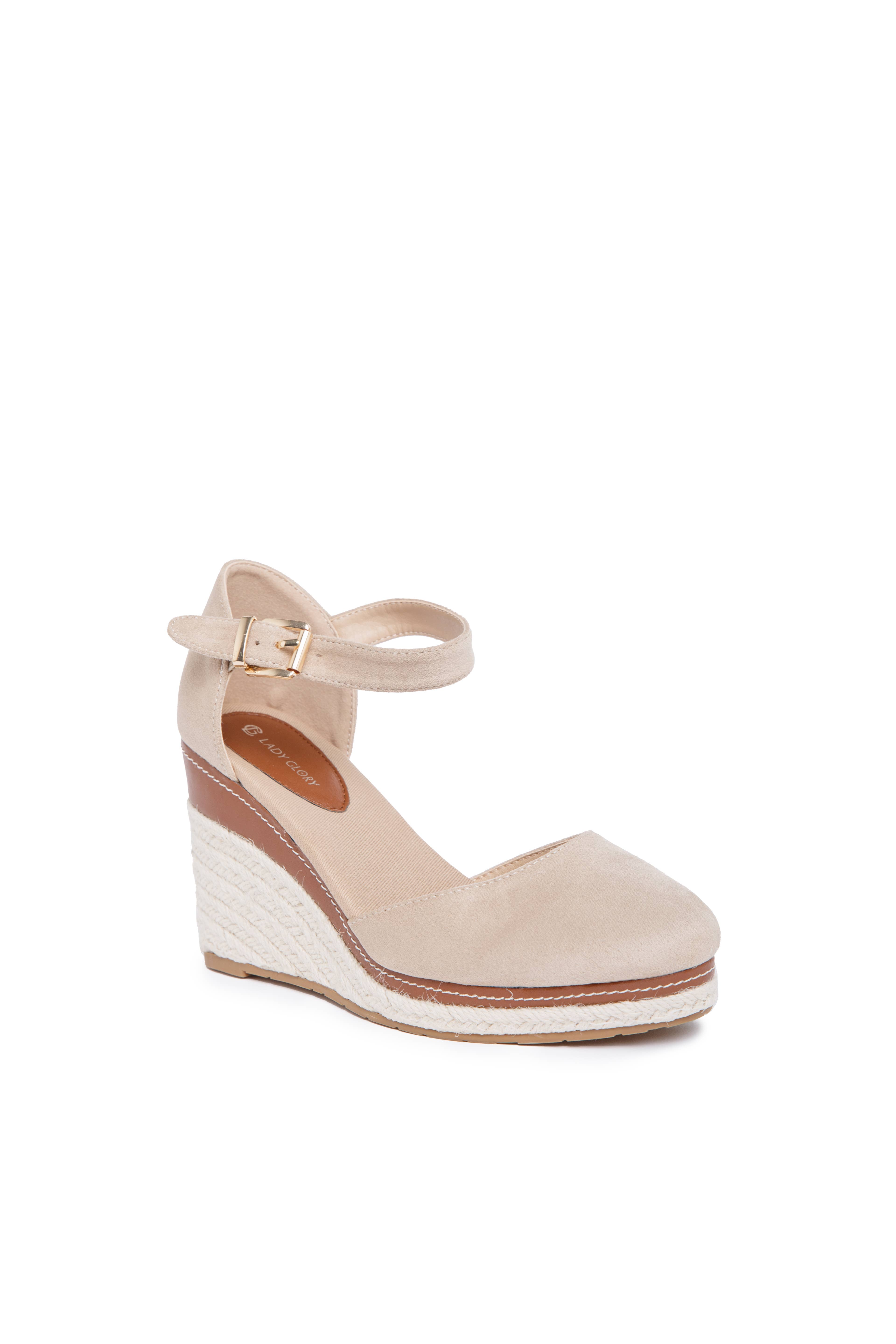 LADY GLORY - Wholesale Wedges - Women's - Wedge espadrille sandals in suede19