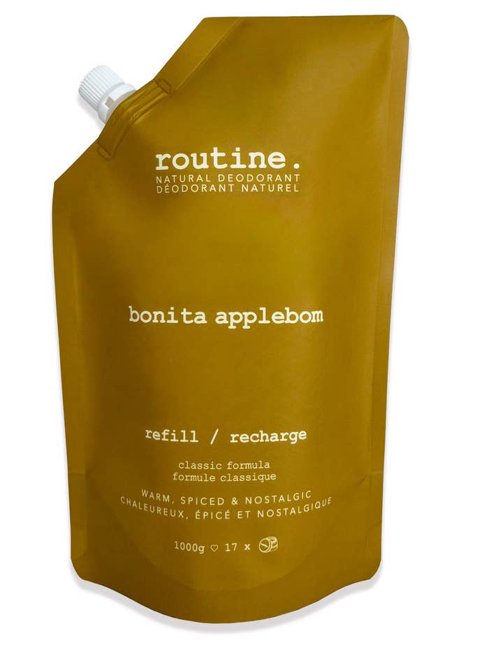 Bonita Applebom Deodorant - 1KG Refill Bag for wholesale by Routine Natural Beauty