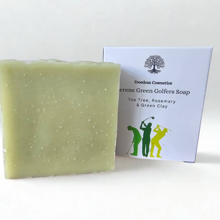 Sabonete para Golfistas Serene Green Newcastles Árvore do Chá, Alecrim & Argila Verde por atacado de Freedom Cosmetics