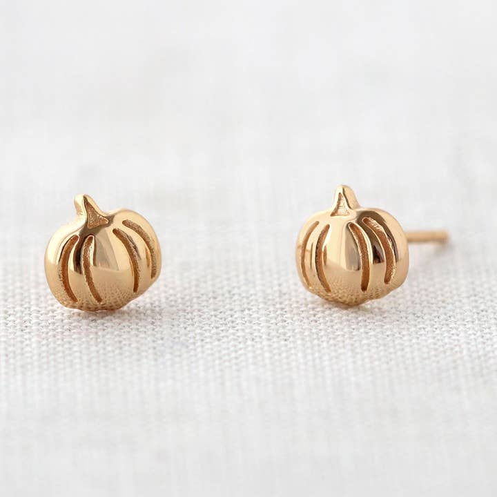 Pumpkin Stud Earrings for wholesale by Kris Nations
