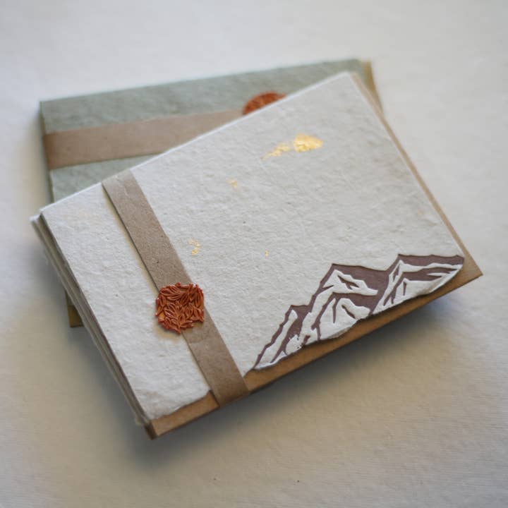 skelley west design co + letterpress - Wholesale Stationery/Notecard Set - Letterpress card pack | handmade paper | Mountains