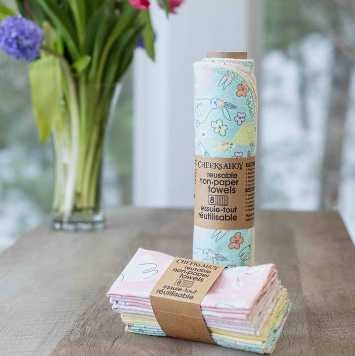 Reusable Non-Paper Towels - Spring Collection 2026 for wholesale by Cheeks Ahoy