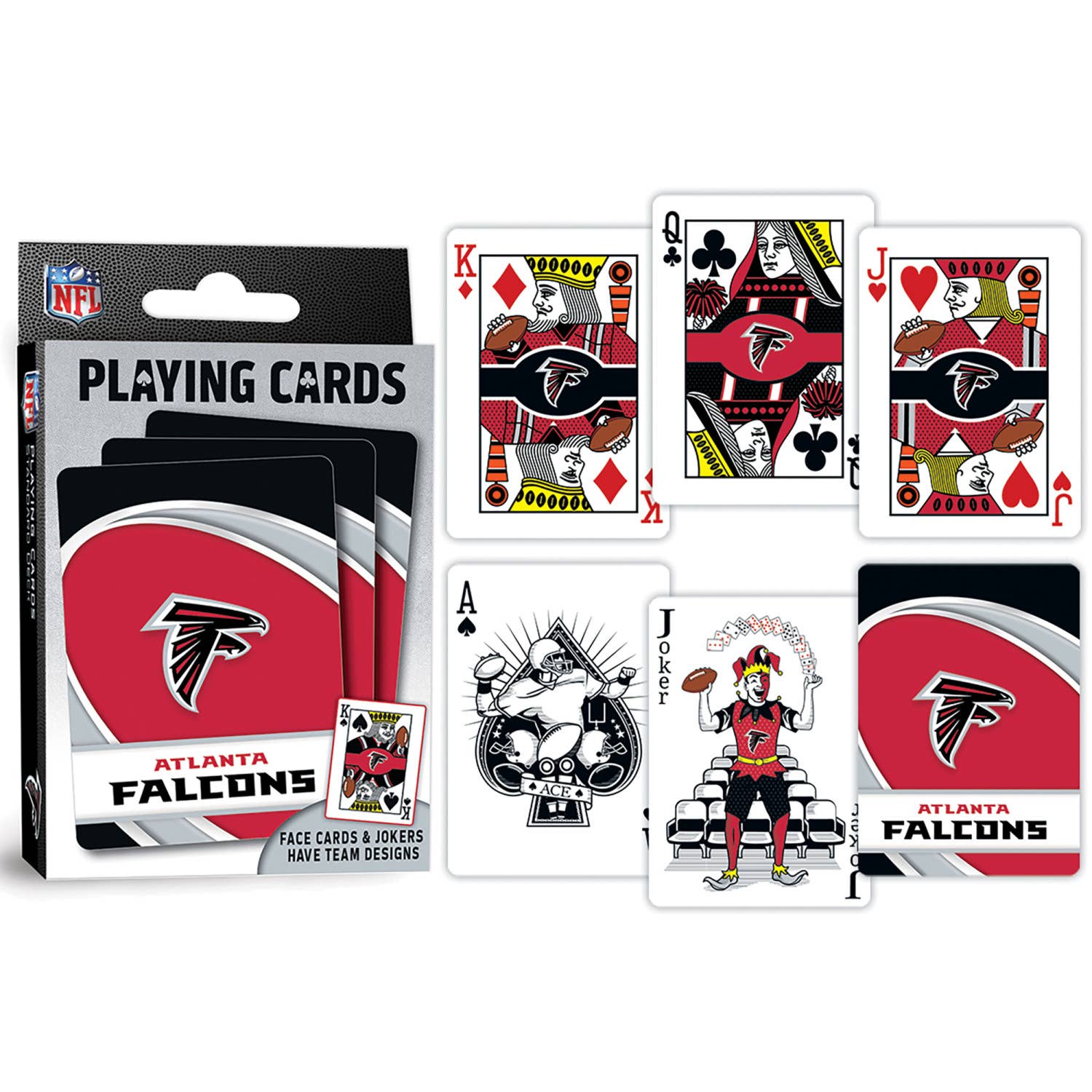 Masterpieces Puzzles - Wholesale Playing Cards - Atlanta Falcons Playing Cards2