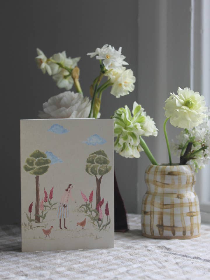 Summer Mornings card for wholesale by Harriet Watson