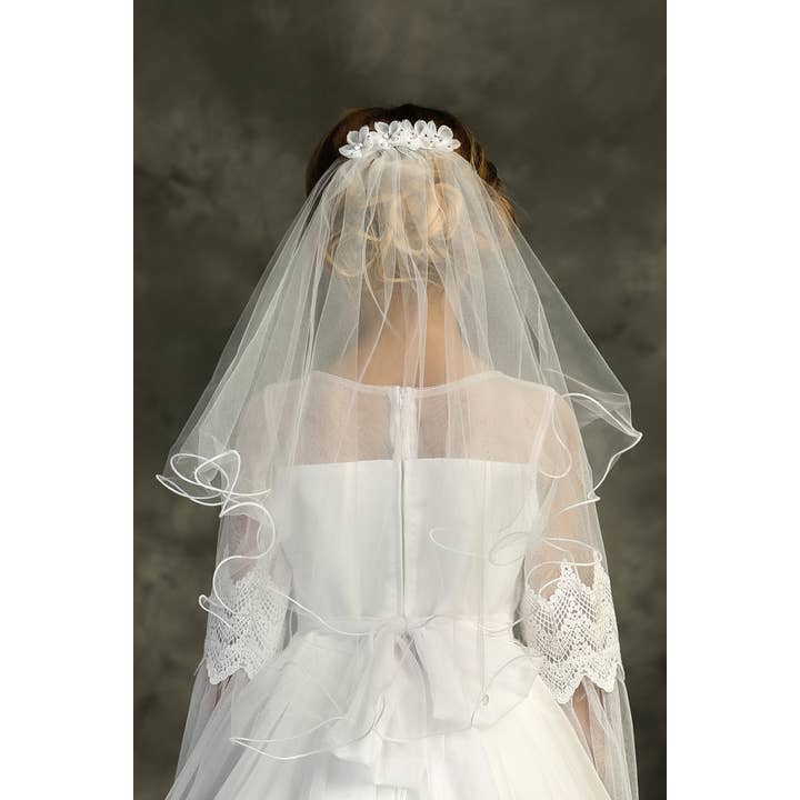 Kid's Dream - Vendita all'ingrosso Diadema - Bambini - Velo a pettine floreale