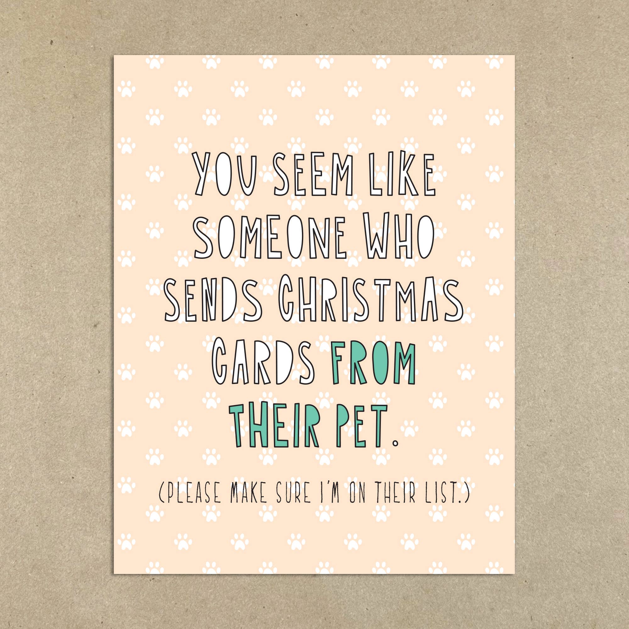 Near Modern Disaster - Wholesale Christmas Card - 458 - Cards from their Pet - A2 card1