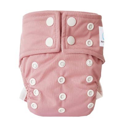 Maman & Bébé Nature - Vente Couches en tissu – bébé - Couche lavable Te1 Intégrale Sensitive Newborn - Vieux rose0