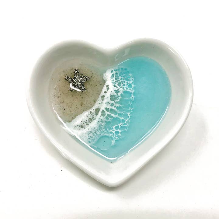 Jade Canyon - Wholesale Jewelry Dish - Star/Fish Ocean Beach Heart Dish