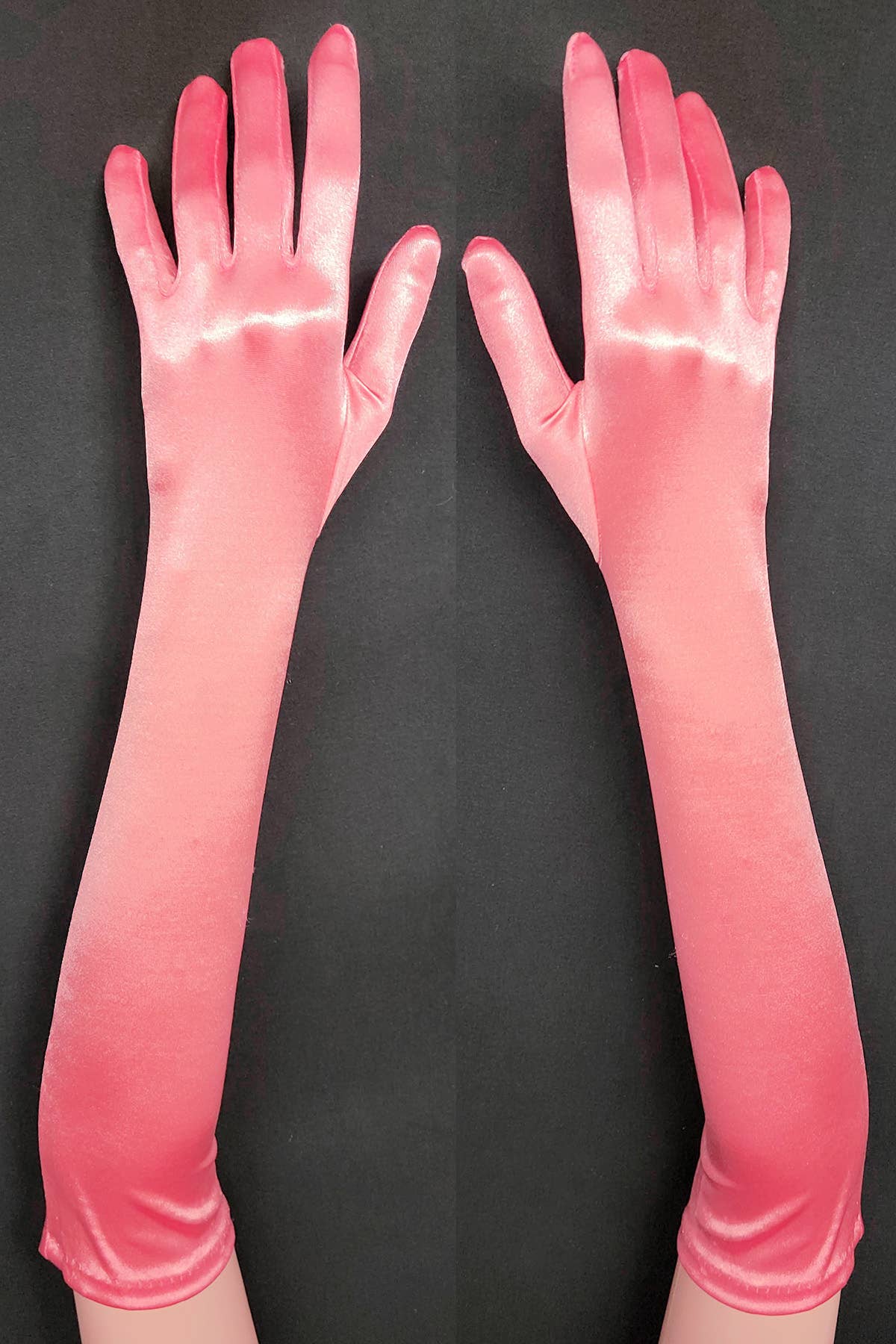 Chicas – wholesale Gloves – Women's – Pair of Elbow Length Satin Evening Gloves G72812BL27