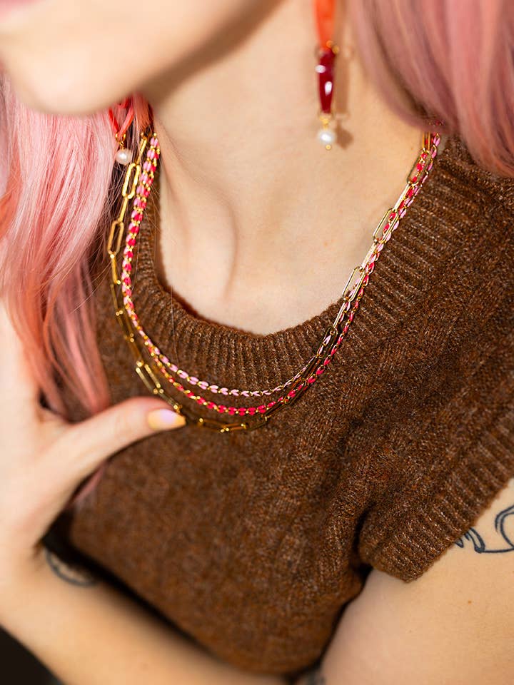 Chaîne de collier Sweetheart pour la vente par Paulina Otero