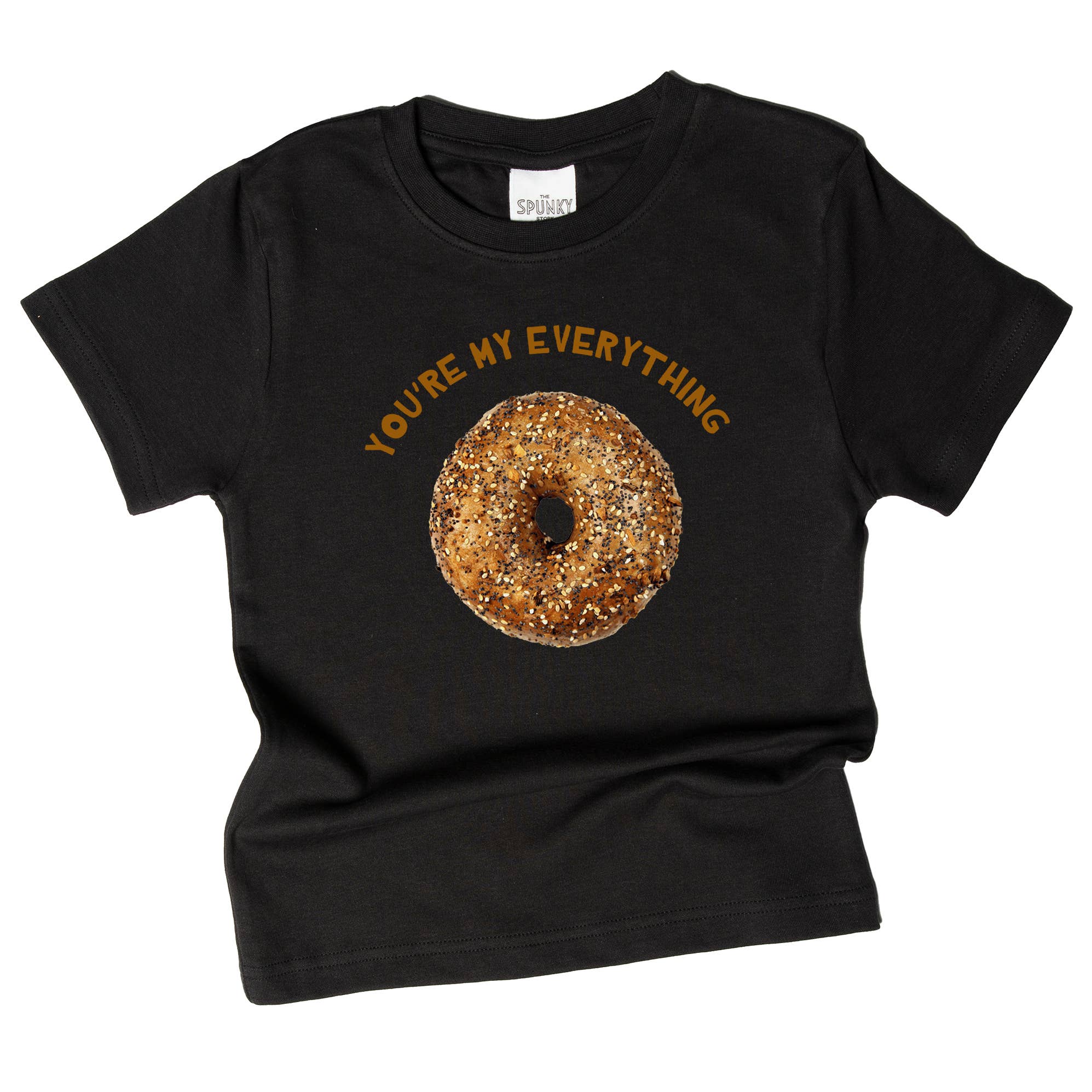 Spunky Stork - Wholesale Screen Printed T-Shirt - Kids - You Are My Everything Bagel Funny Organic Baby Toddler Shirt4