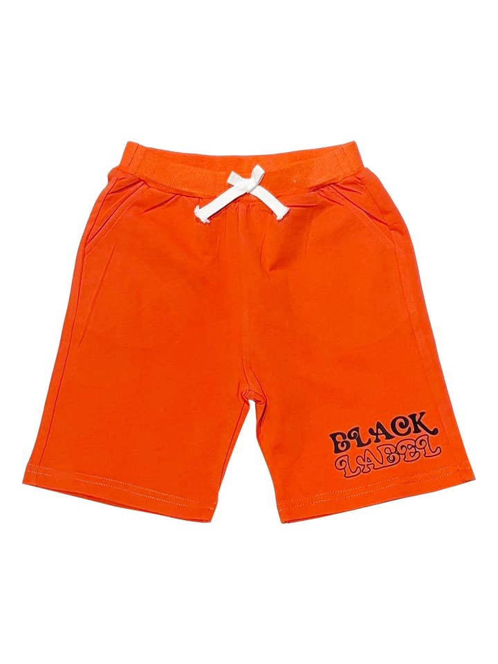 Kids Black Label Groovy Cotton Shorts for wholesale by Black Label x Raw