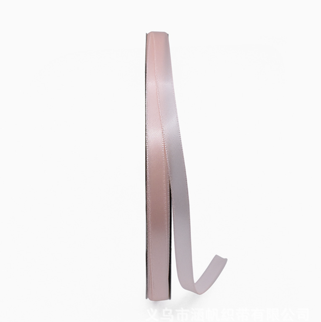 ByHome - Wholesale Ribbon - Gift Wrapping - 2/5" x 100 yds, narrow double layered satin polyester ribbon4