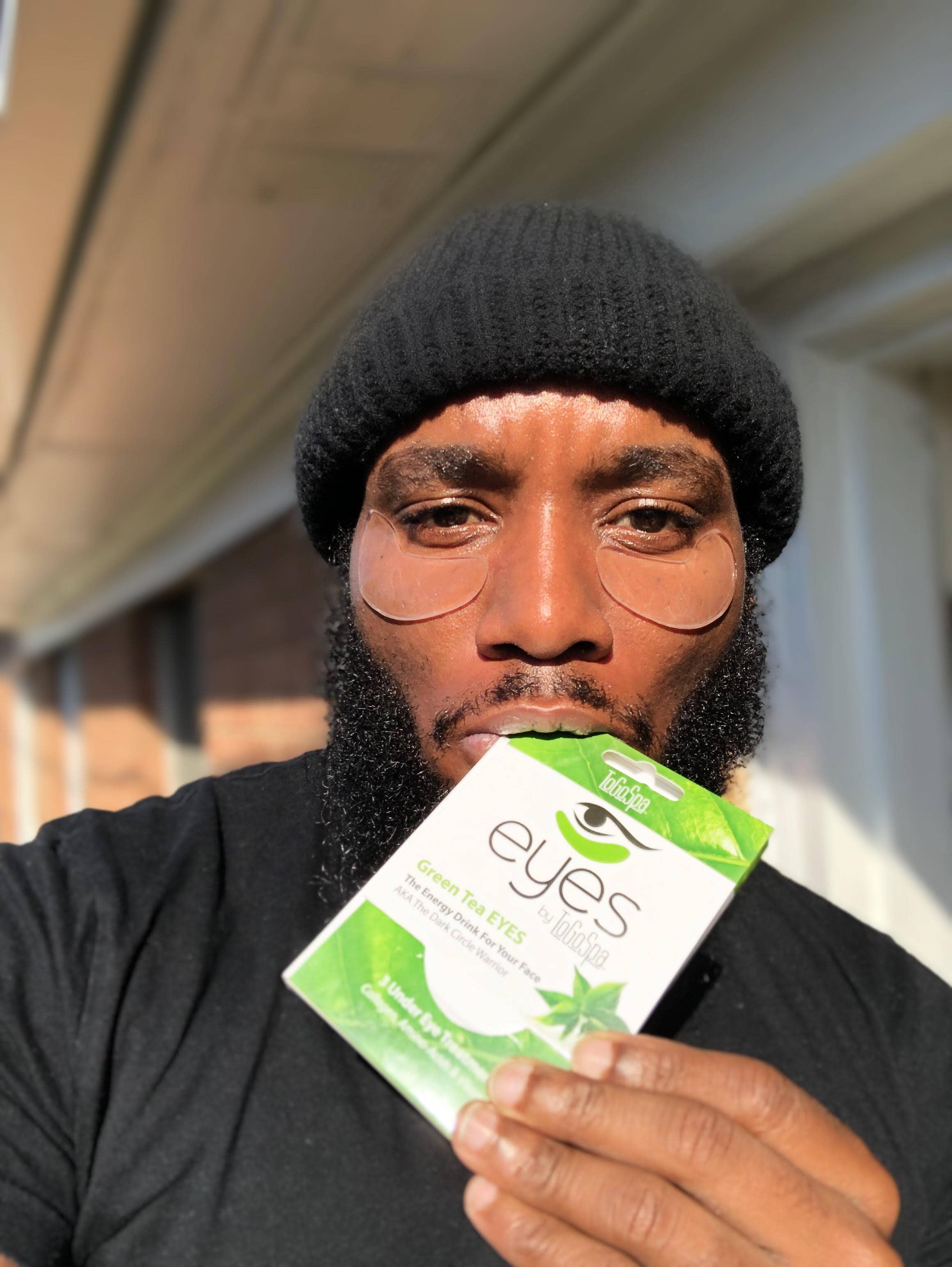 ToGoSpa - Vente Masques de traitement yeux - YEUX : Thé Vert - Le Guerrier des Cernes - Pack de 32