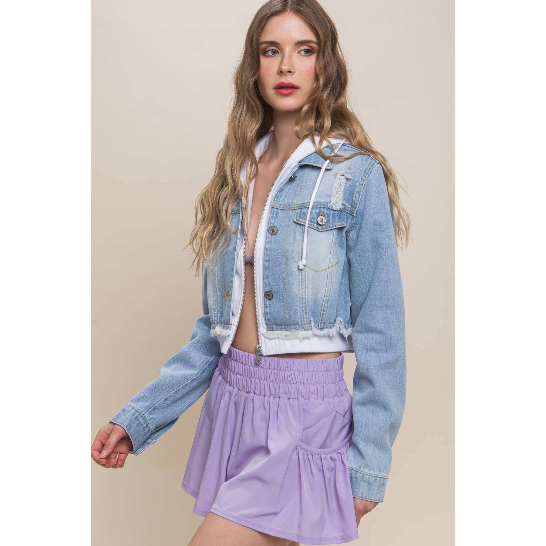 Apolline – Großhandel Jacke – Damen – Kurz geschnittene Jeansjacke13