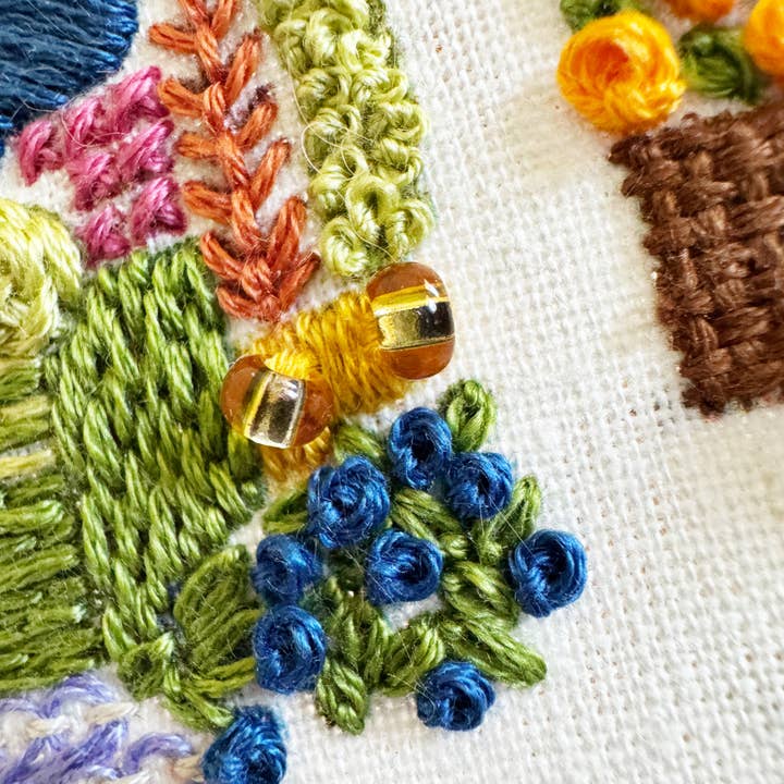 Rosanna Diggs Embroidery - Wholesale Embroidery/Cross Stitch Supplies - August in the Garden - Advanced Embroidery Kit15