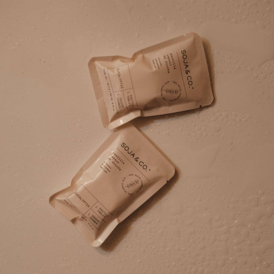 SOJA&CO.® - Wholesale Shower Steamer/Bomb - Shower Steamer Tablet (single pouch) | Eucalyptus1