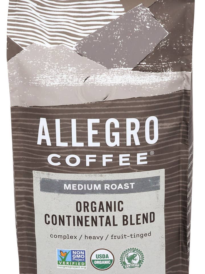 Organic Continental Blend Coffee - Whole Bean for wholesale by Allegro Coffee
