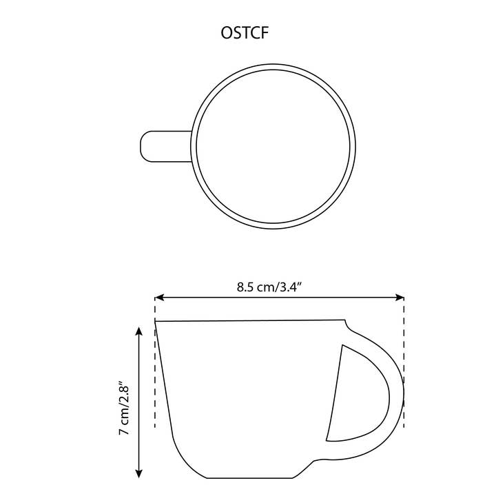 GHARYAN Stoneware & Olive Wood Tableware | Canada - Wholesale Coffee Mug - Handmade Stoneware Coffee Mug | Osun 6.7 oz4