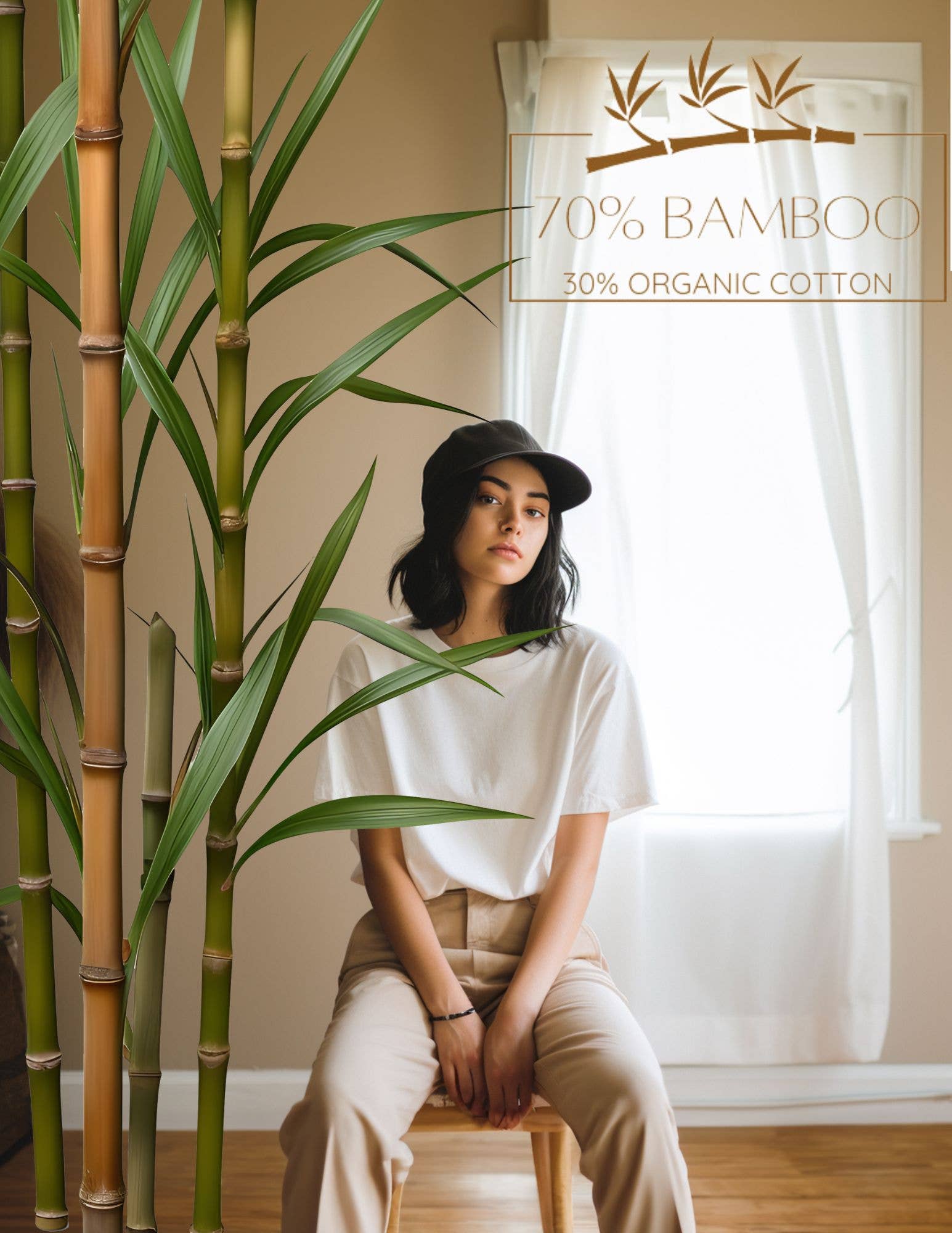 Neil & David - Vendita all'ingrosso Maglietta - Unisex - Maglietta a maniche corte in cotone organico di bambù - Unisex1