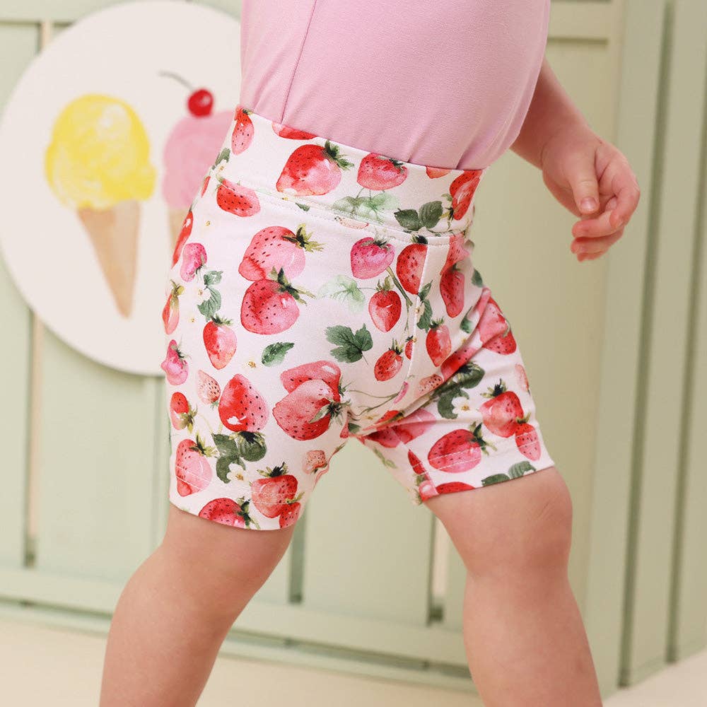 Snuggle Hunny - Wholesale Shorts – Baby - Strawberry Organic Bike Shorts4