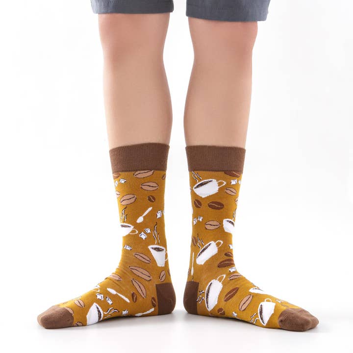 Marc JoJo - Wholesale Socks - Unisex - 'Aroma de Café' patterned socks3