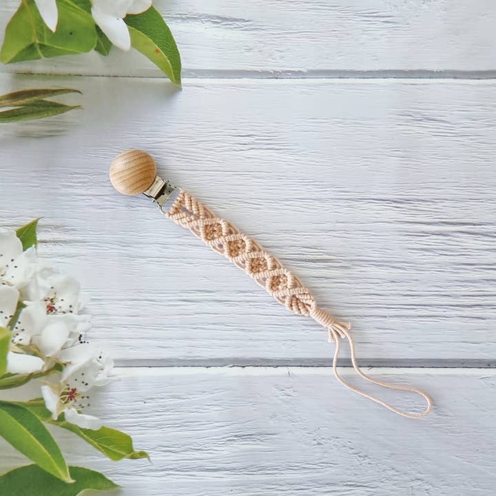 Inspire Baby Wear - Wholesale Pacifier Clip - Baby - Macrame Dummy Chain – Stylish & Practical Baby Essential!2
