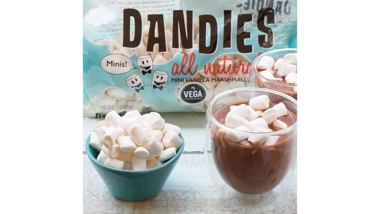 Goodness Goodies – Engroshandel Marshmallow – Dandies veganske mini-marshmallows med vaniljesmag 12 x 200 g1