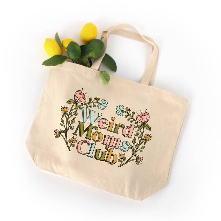 Weird Moms Club Tote Bag, Canvas Bag for wholesale by Remember November, Inc