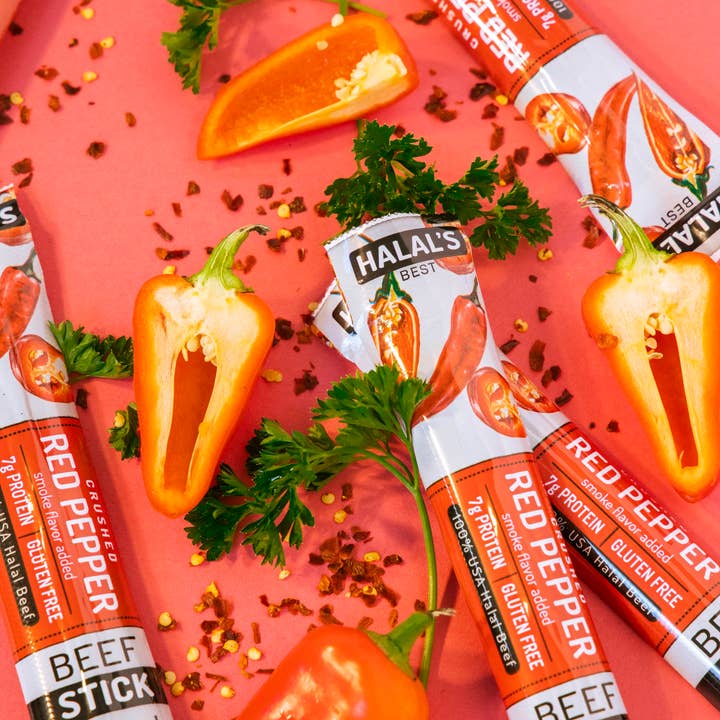 Bâton de bœuf au poivron rouge écrasé pour la vente par Halals Best