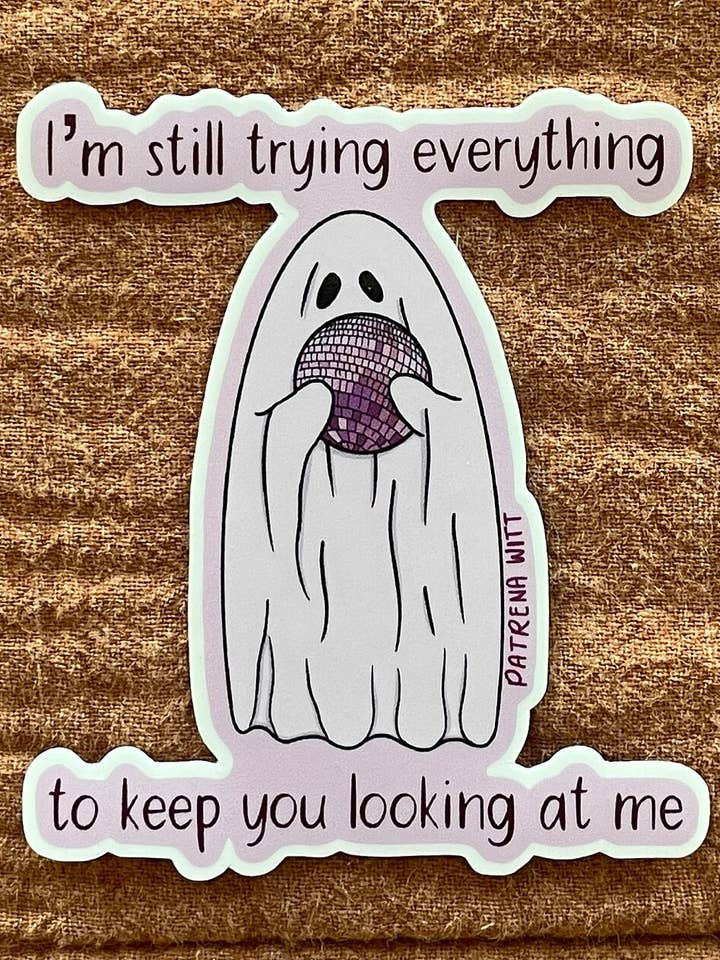 Mirrorball Ghost Sticker for engroshandel hos Studio Gizelle
