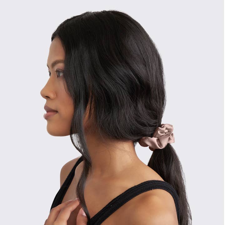 KITSCH - Wholesale Scrunchie - Women's - Satin Sleep Scrunchies 5pc- Cameo